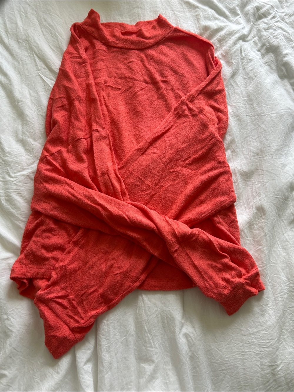 flirtitude Coral-Red Active Pullover